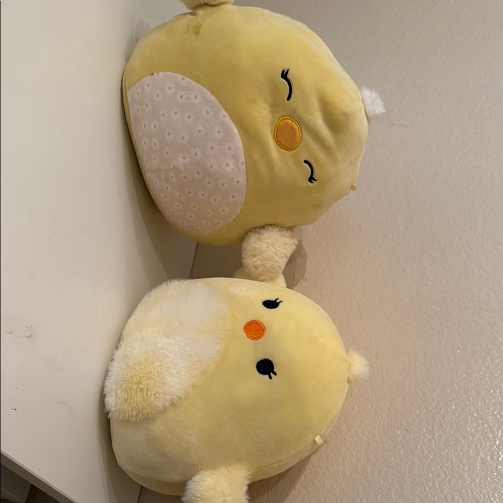 Squishmallows Yellow Chick Plush Set